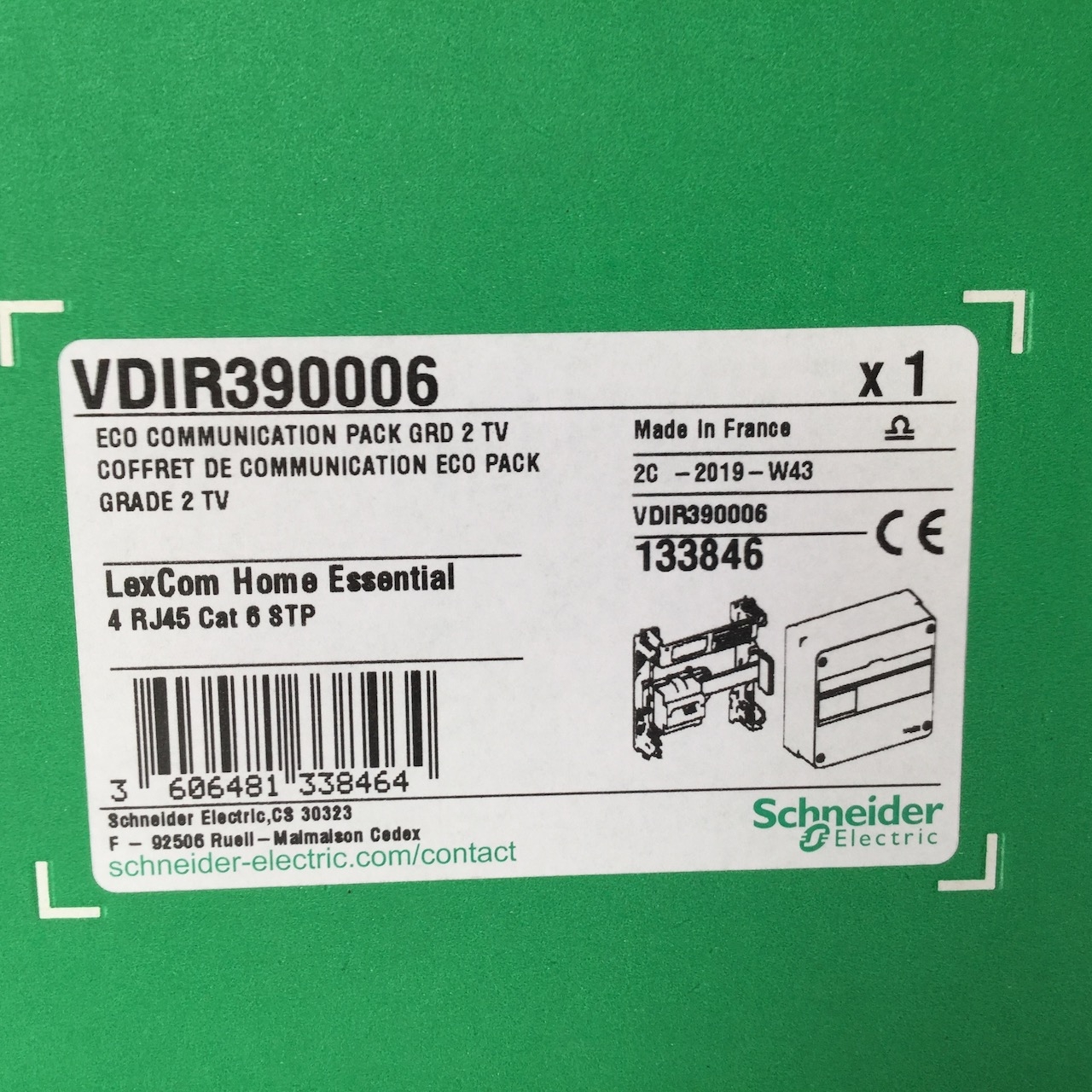 Schneider Electric VDIR390006 ECO Communication Pack Grd 2 TV New NFP Sealed
