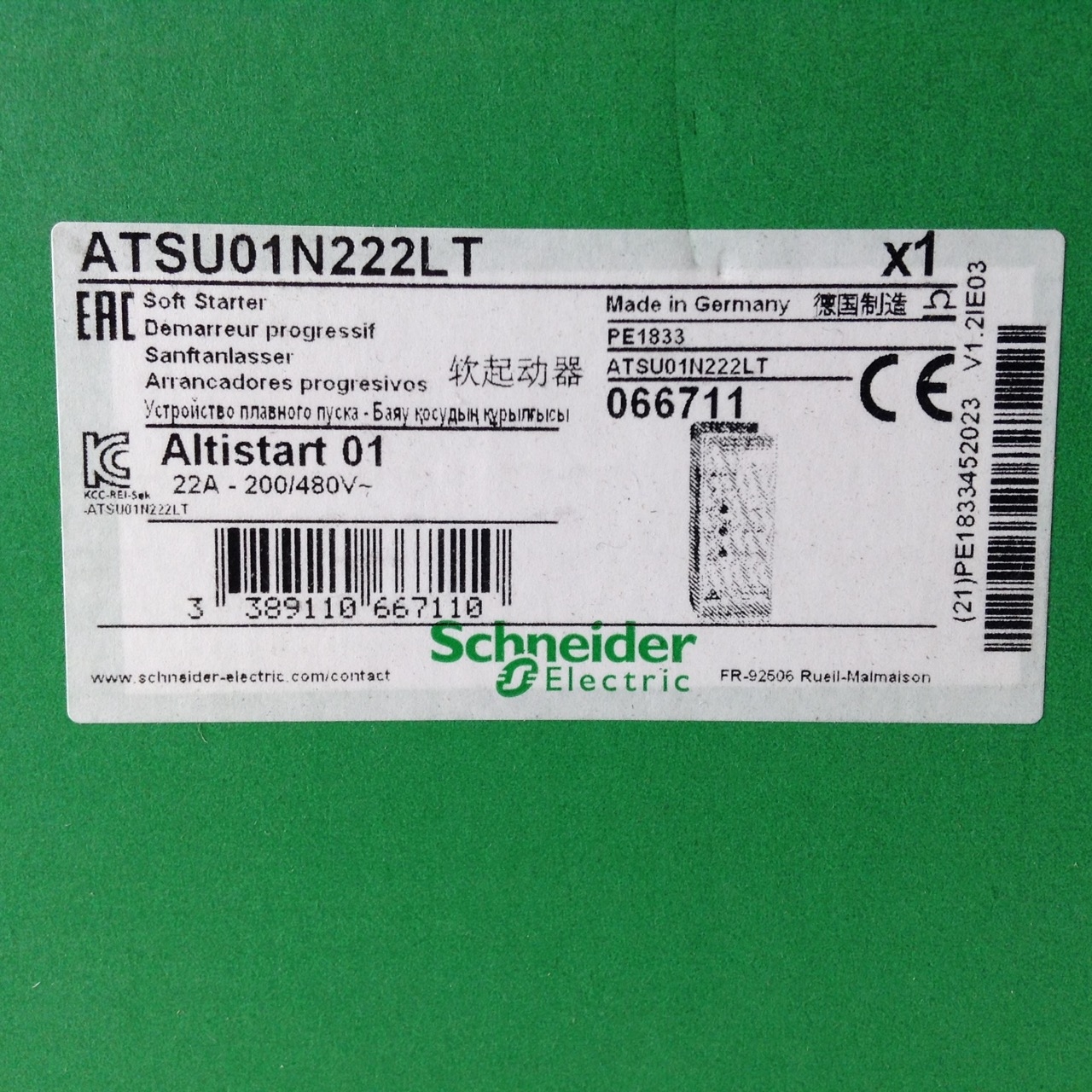 Schneider Electric ATSU01N222LT Soft starter Altistart 01 New NFP