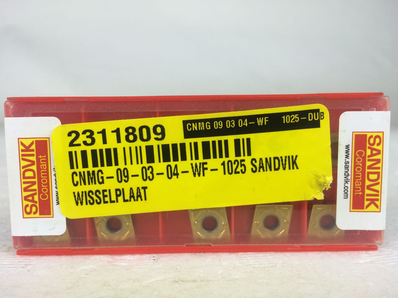 Sandvik CNMG 09 03 04-WF 1025 Inserts (10 Pieces)