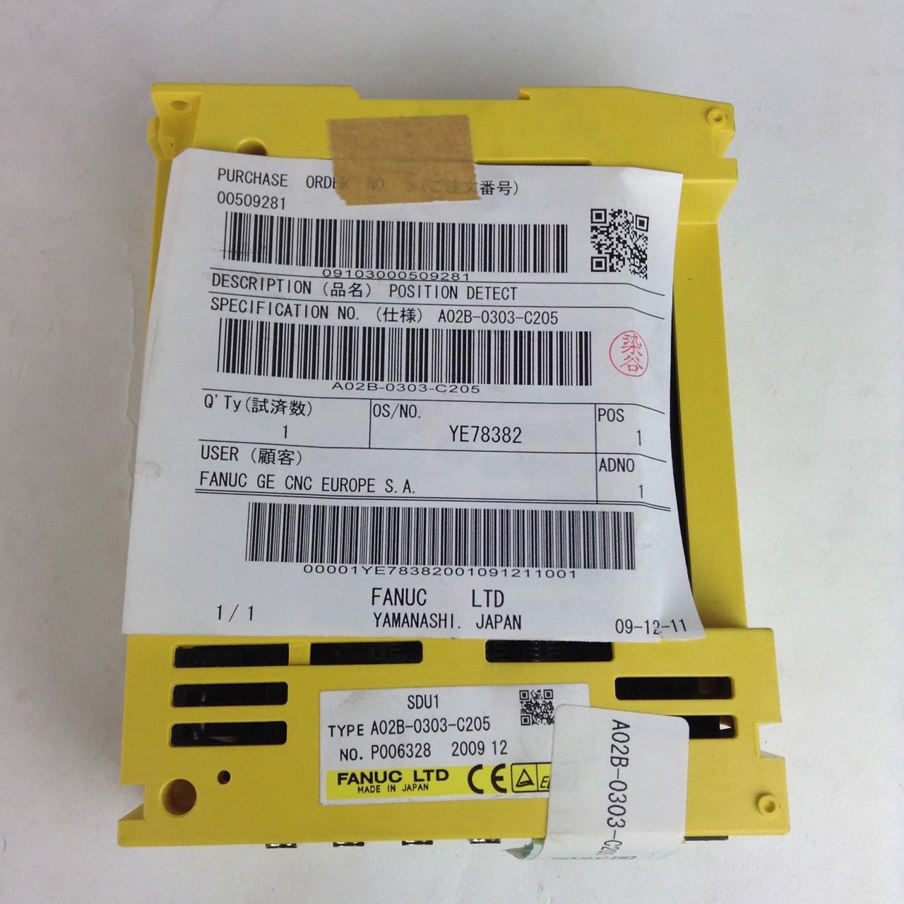 Fanuc Sdu1 A02b 0303 C205 New Position Detector 2973