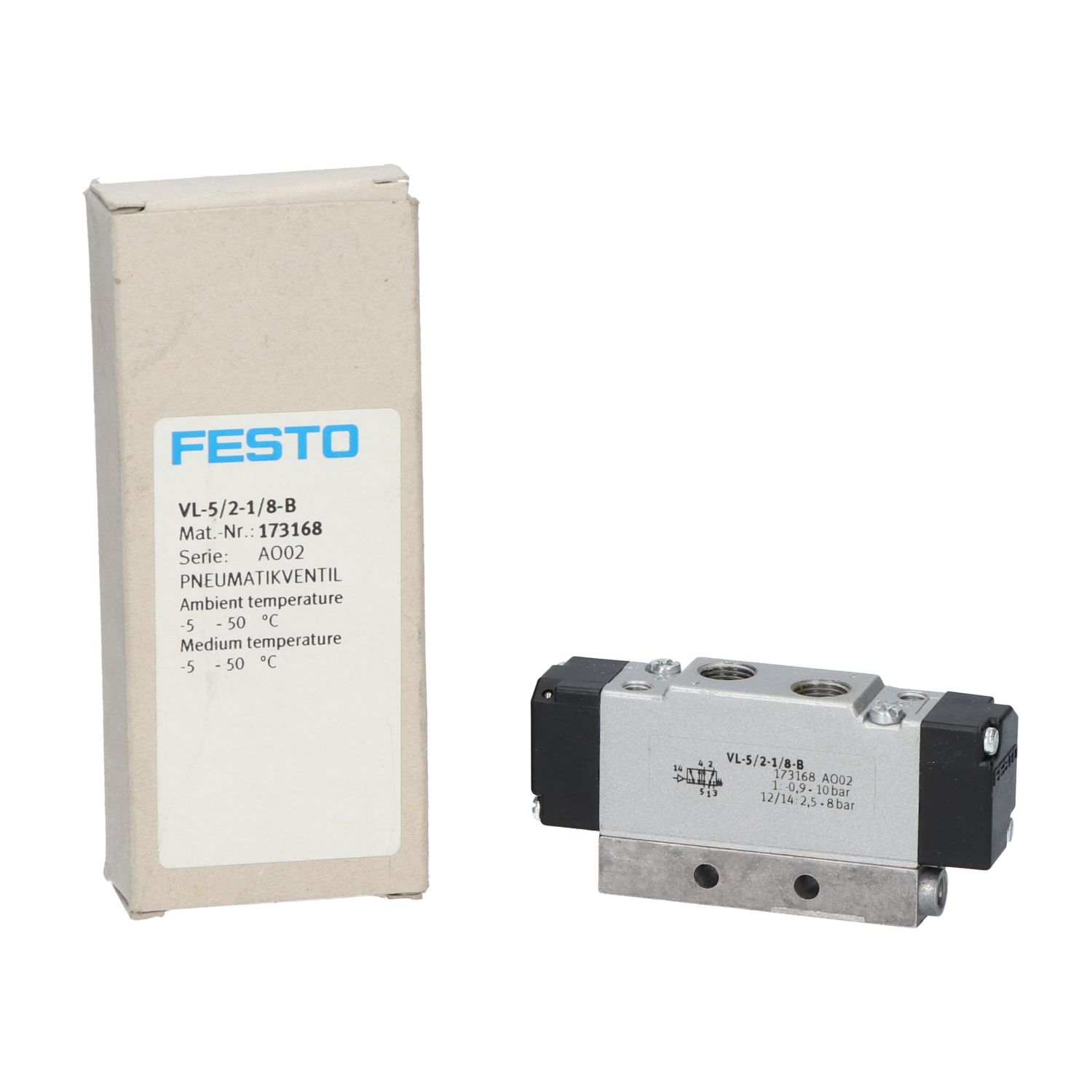 Festo VL-5/2-1/8-B Pneumatic Valve New NFP