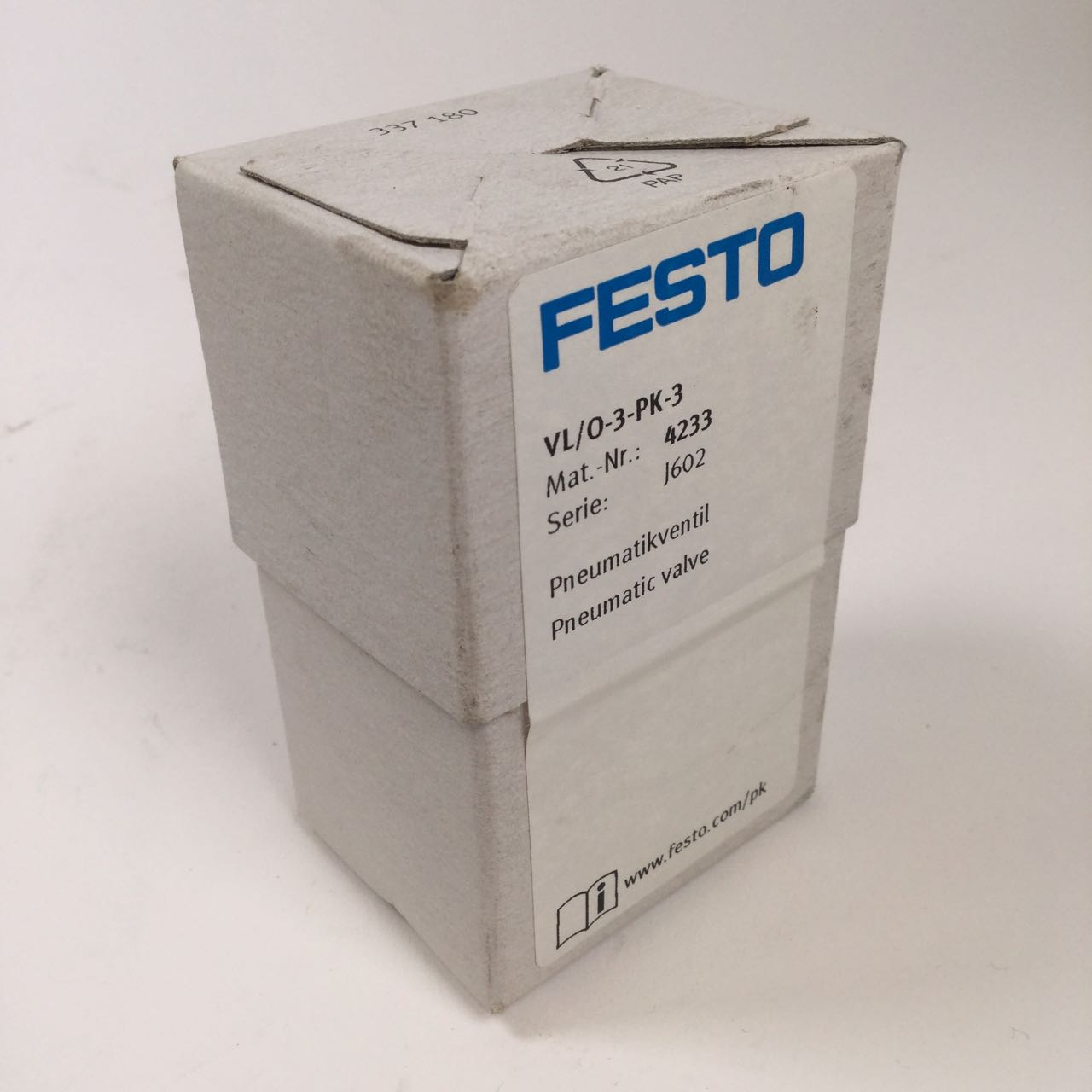 Festo Vl O-3-pk-3 Solenoid Valve Magnet Ventil 4233 J602 New Nfp Sealed