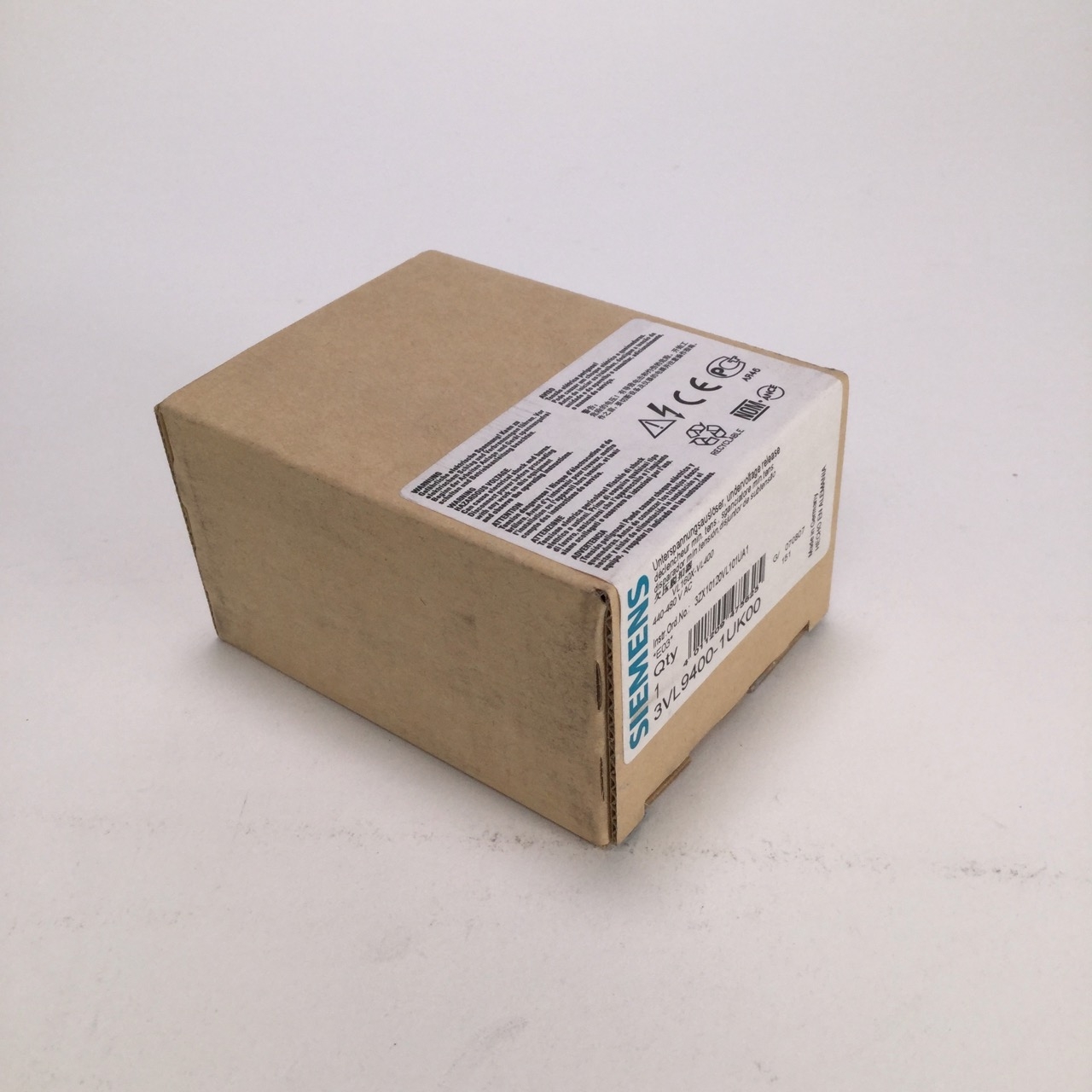 Siemens 3VL9400-1UK00 Unterspannungsauslöser undervoltage release NEW ...