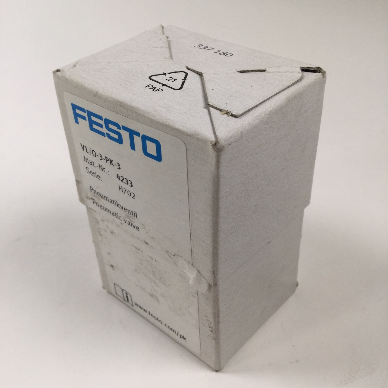 Festo VL/O-3-PK-3 Pneumatic valve ventil New NMP