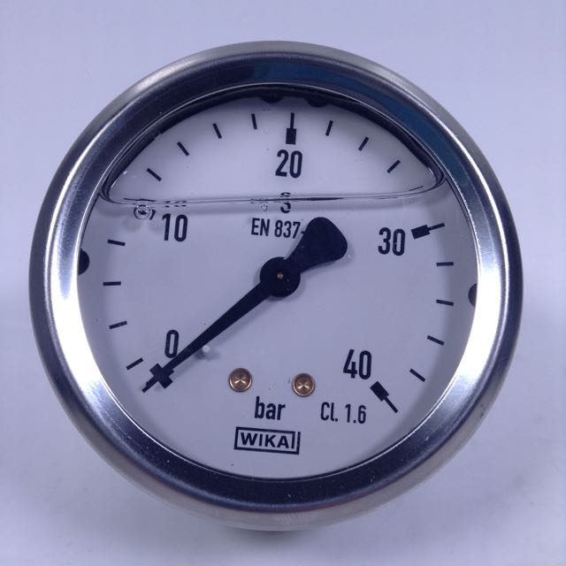 Wika 213.53.063 Pressure Gauge EN 837 Max 40bar G1/4 NMP